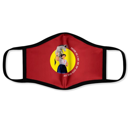 Luisa Madrigal Face Masks, Pressure Like A Drip Drip Drip That'll Never Stop, Luisa Encanto Face Mask