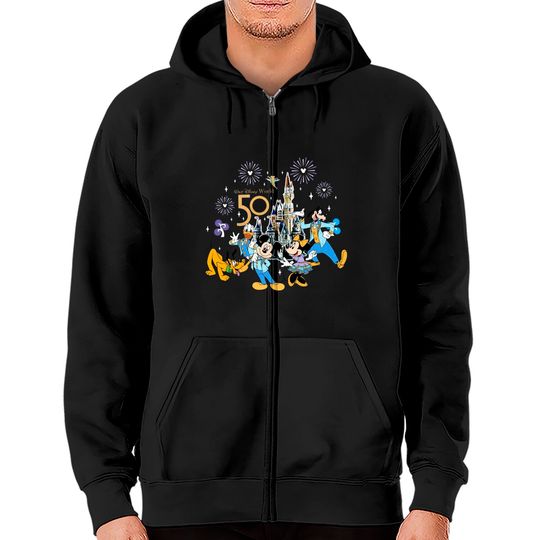 Disney 50th Anniversary Zip Hoodies, Disney World Shirt