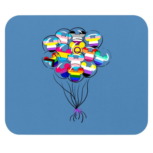 LGBT Pride Disney Mickey Balloon Mouse Pads
