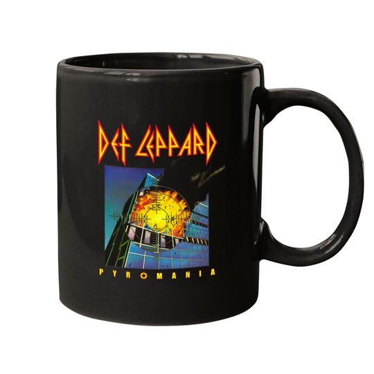 Def Leppard Pyromania Boxed Black Adult Mugs
