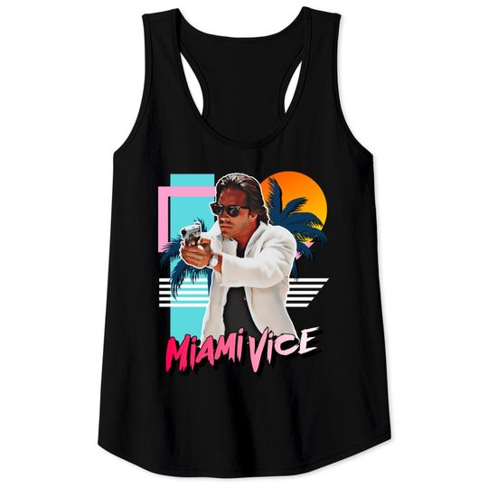Retro Miami Vice 80s Sonny Crockett Tribute - Miami Vice - Tank Tops