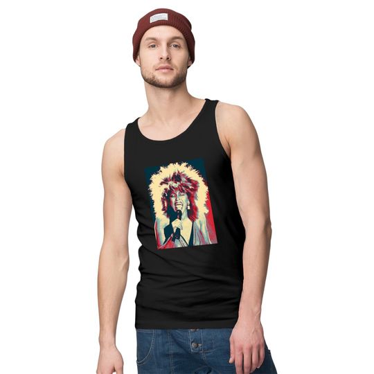 Tina Turner For President Tank Tops