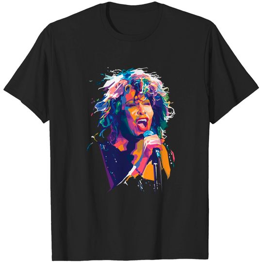 Tina Turner WPAP design - Tina Turner - T-Shirt