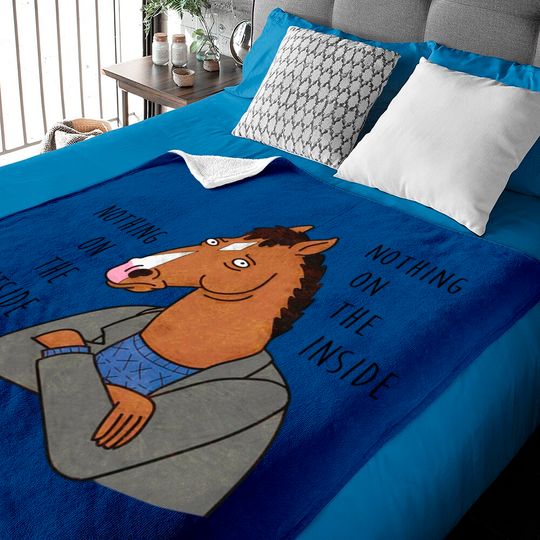 Nothing on the outside, nothing on the inside. - Bojack Horseman - Baby Blankets