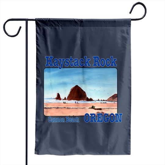 Haystack Rock, Cannon Beach, Oregon - Haystack Rock - Garden Flags