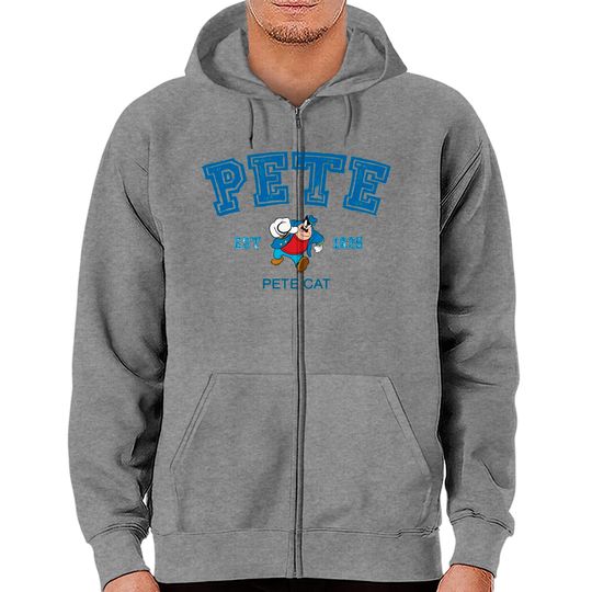 Pete Cat Zip Hoodies, Pete Disney Zip Hoodies