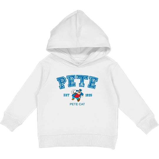 Pete Cat Kids Pullover Hoodies, Pete Disney Kids Pullover Hoodies