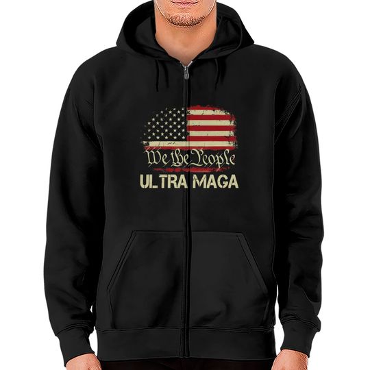 Ultra Maga Zip Hoodies, Ultra Maga Vintage American Flag, Republican Zip Hoodies, Conservative Zip Hoodies, Republican Gift, Patriot Zip Hoodies