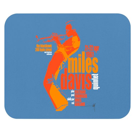 Miles Davis Live Poster - Miles Davis - Mouse Pads