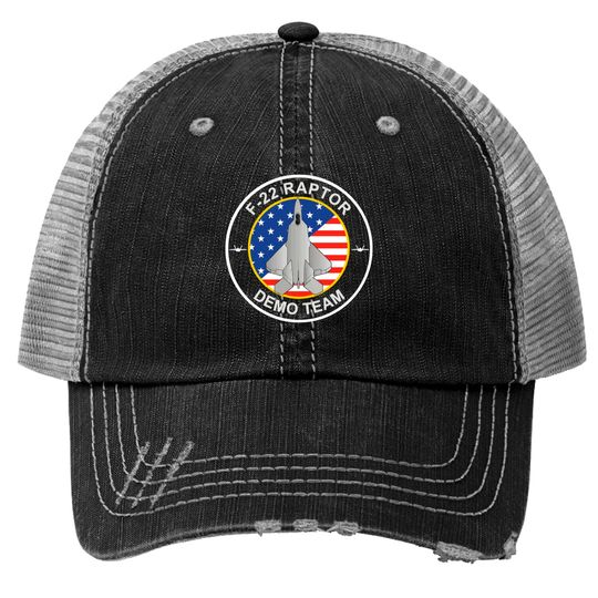 F 22 RaptorDemo Team Trucker Hats