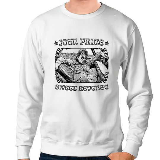 John Prine \/\/\ Retro 70s Style Fan Art Design - John Prine - Sweatshirts