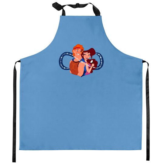 Herc and Meg - Hercules Disney - Kitchen Aprons