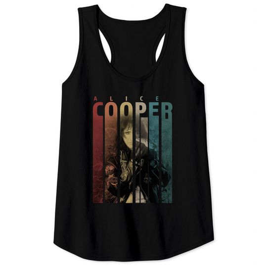 Alice Cooper Retro Vintage Tank Tops, Alice Cooper Shirt Gift