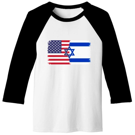 Israel USA flag - Israel - Baseball Tees