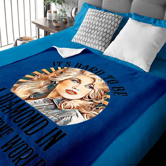 Dolly Parton It's Hard To Be A Diamond in a Rhinestone World Classic Baby Blankets