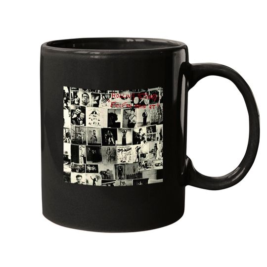 Vintage Rolling Stones Exile on Main St Collage Mugs, The Rolling Stones Mugs, 1972 Exile On Main St. Album Mug