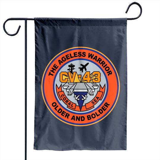 CV-43 USS Coral Sea Older and Bolder Garden Flags