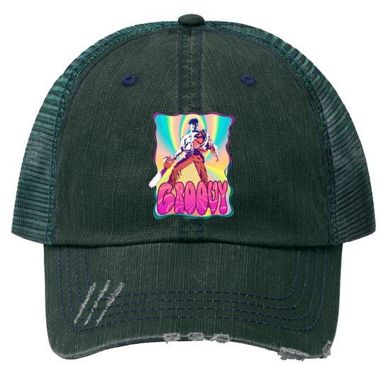Evil Dead Ash Williams Groovy - Ash Vs Evil Dead - Trucker Hats
