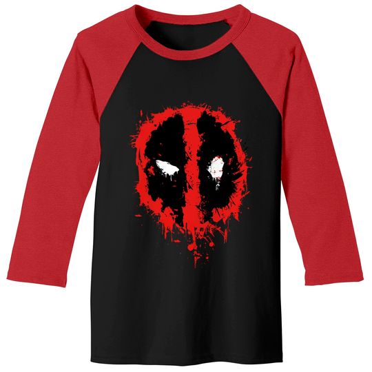 Marvel Deadpool Splatter Icon Racerback Baseball Tees