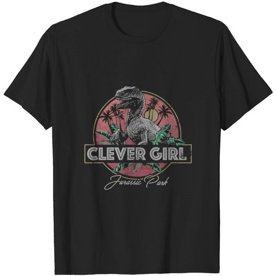 Jurassic Park Raptor Clever Girl Vintage T-shirt