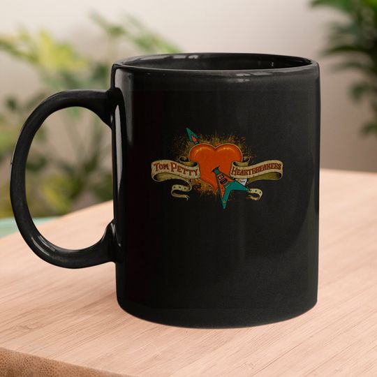Tom Petty and The Heartbreakers Logo Rock Music Men's Black Mugs