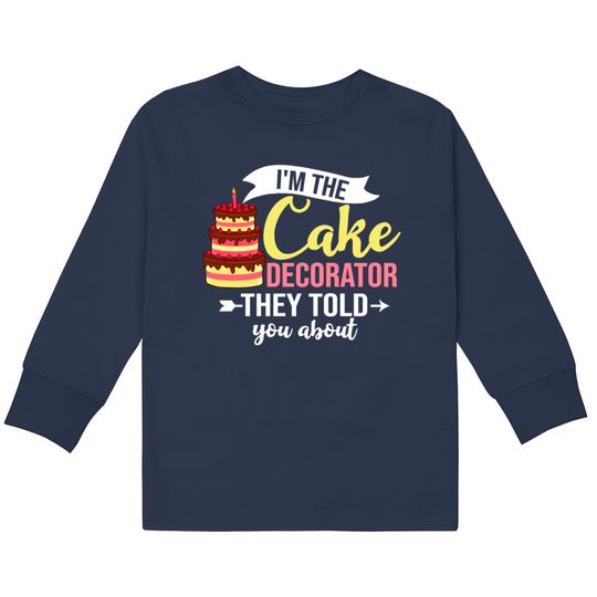 Discover Cake Decorating Baker Ideas Beginner  Kids Long Sleeve T-Shirts