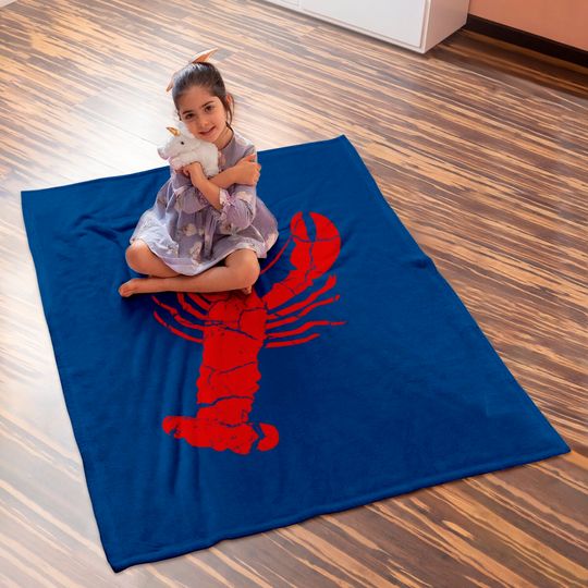 Friends Lobster Baby Blankets Vintage Lobster Print - Lobster