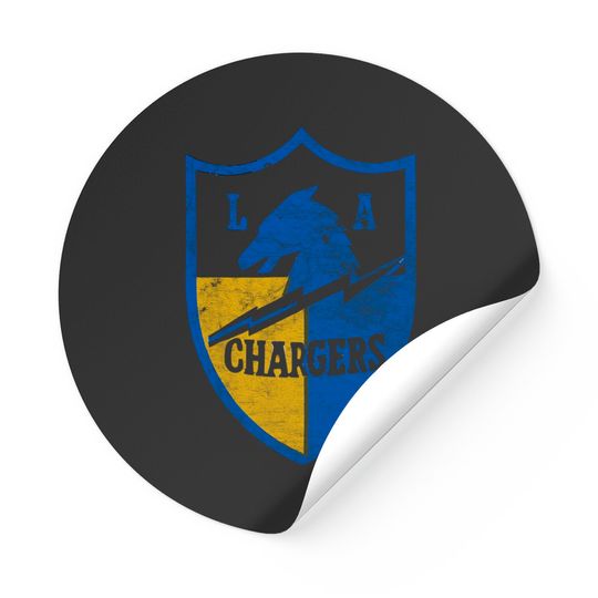 Discover LA Chargers - Defunct 60s Retro Design - Chargers - Stickers