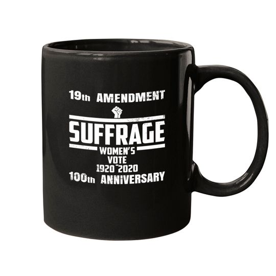 Suffrage Centennial 1920-2020 Womens Right To Vote Mugs