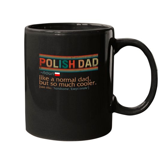 Polish Dad Definition Mug, Funny Polish Dad, Mugs