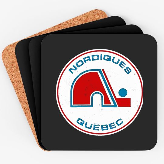 Discover Quebec Nordiques [Vintage Distressed] Classic Coasters
