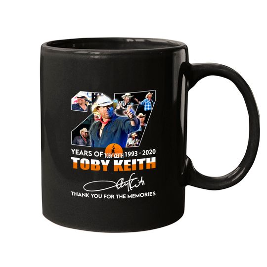 Toby Keith 1993-2022 Toby Keith Thank You The Memories Mugs