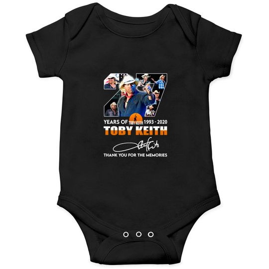 Toby Keith 1993-2022 Toby Keith Thank You The Memories Onesies