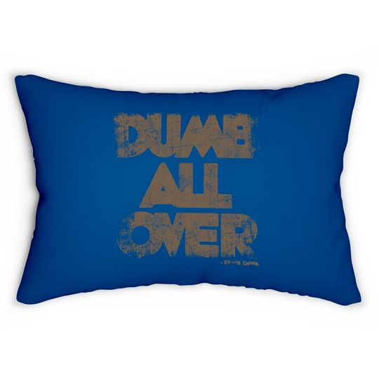 Frank Zappa Unisex Lumbar Pillow: Dumb All Over