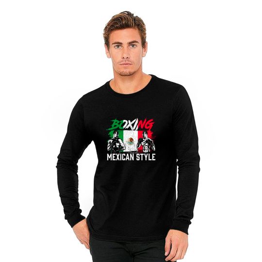 Mexican Boxing Sports Fight Coach Boxer Fighter Long Sleeves
