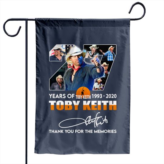 Toby Keith 1993-2022 Toby Keith Thank You The Memories Garden Flags