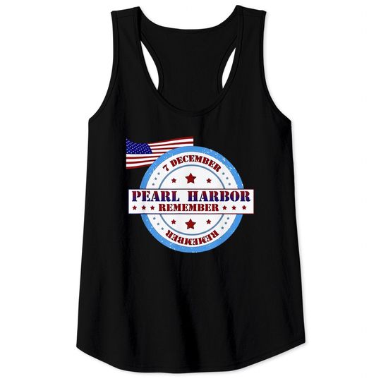 Discover Pearl Harbor Remembrance Day Logo Tank Tops
