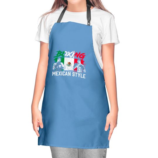 Mexican Boxing Sports Fight Coach Boxer Fighter Kitchen Aprons