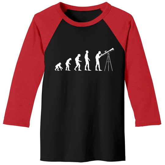 Telescope Evolution Astronomy Solar System Science Baseball Tees