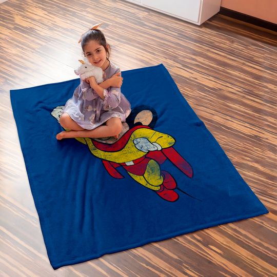 MIGHTY MOUSE - Vintage - Robzilla - Baby Blankets