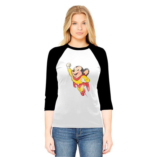 MIGHTY MOUSE - Vintage - Robzilla - Baseball Tees