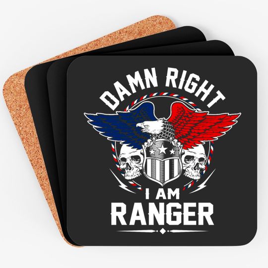 Ranger Name Coaster - In Case Of Emergency My Blood Type Is Ranger Gift Item - Ranger - Coasters