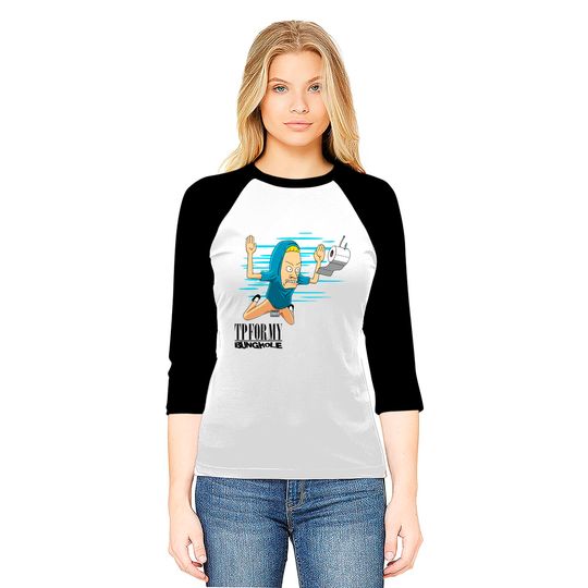 Smells like Bunghole - Cornholio - Baseball Tees