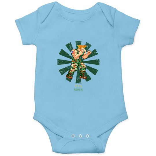 Guile Street Fighter Retro Japanese - Street Fighter - Onesies