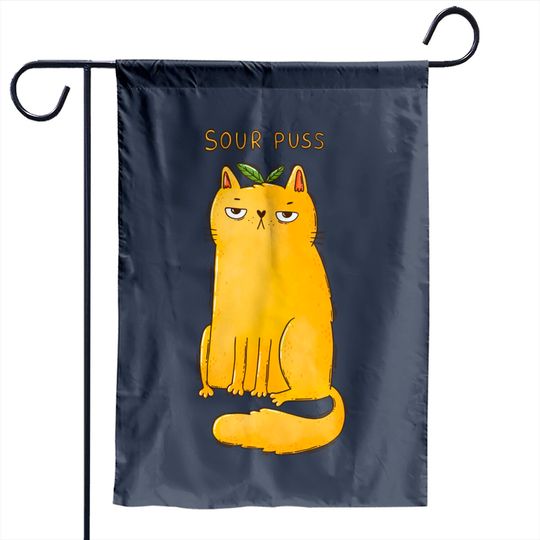 Discover Sour Puss - Cat - Garden Flags