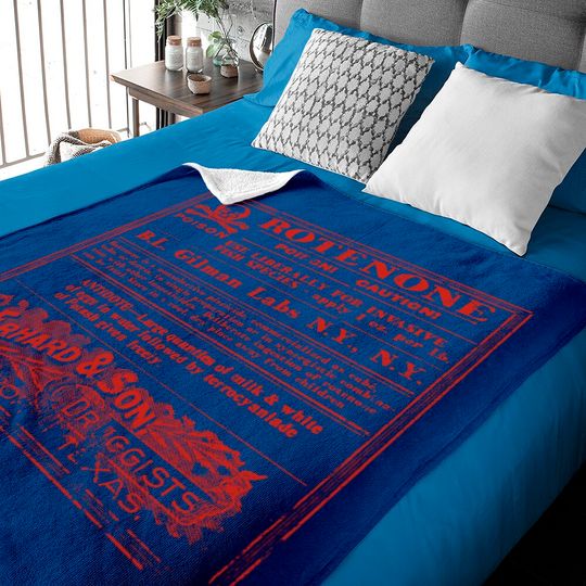 Discover Rotenone Label, distressed - The Creature From The Black Lagoon - Baby Blankets