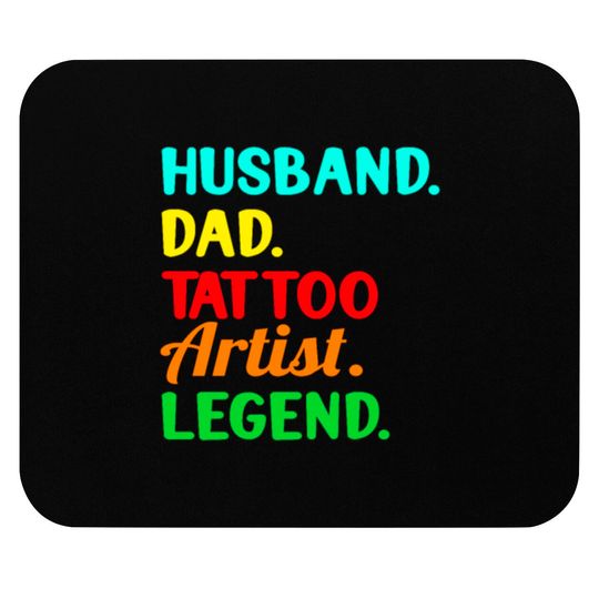 Discover TATTOO ARTIST INKING TATTOOS : Dad Tattoo Artist Mouse Pads