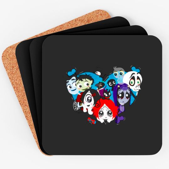 Ruby Gloom heart Coasters