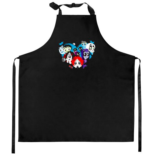 Ruby Gloom heart Kitchen Aprons