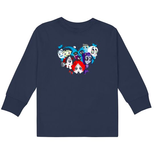 Ruby Gloom heart  Kids Long Sleeve T-Shirts
